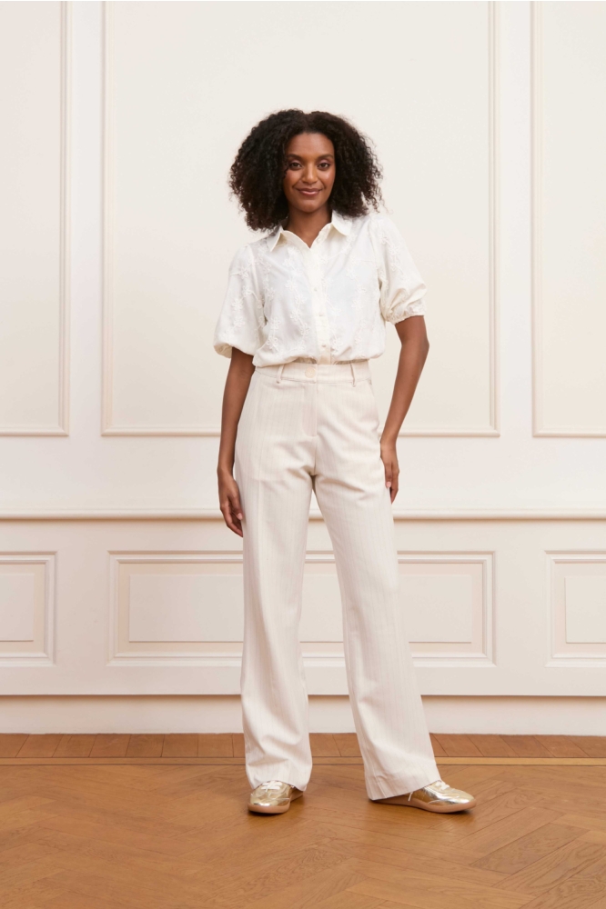 TROUSER DELPHINE QG33 101 off white